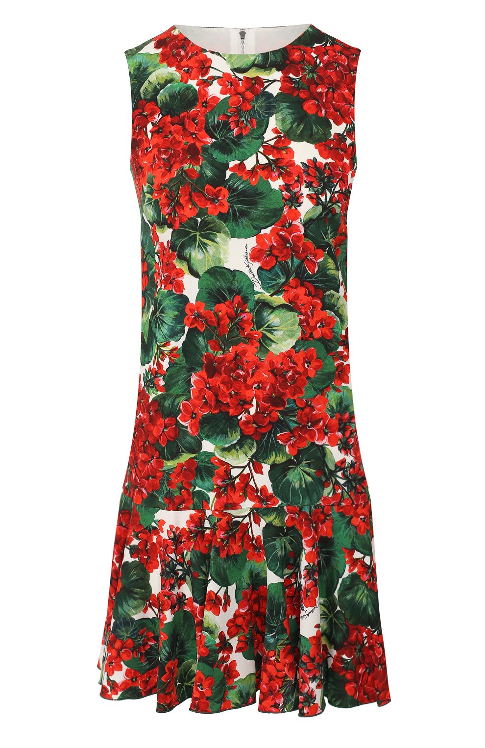 Платье с принтом DOLCE & GABBANA красного цвета по цене 196500 руб., арт. F68C2T/FSRKF, фото 1 Платье с принтом DOLCE & GABBANA, арт. F68C2T/FSRKF, фото 1