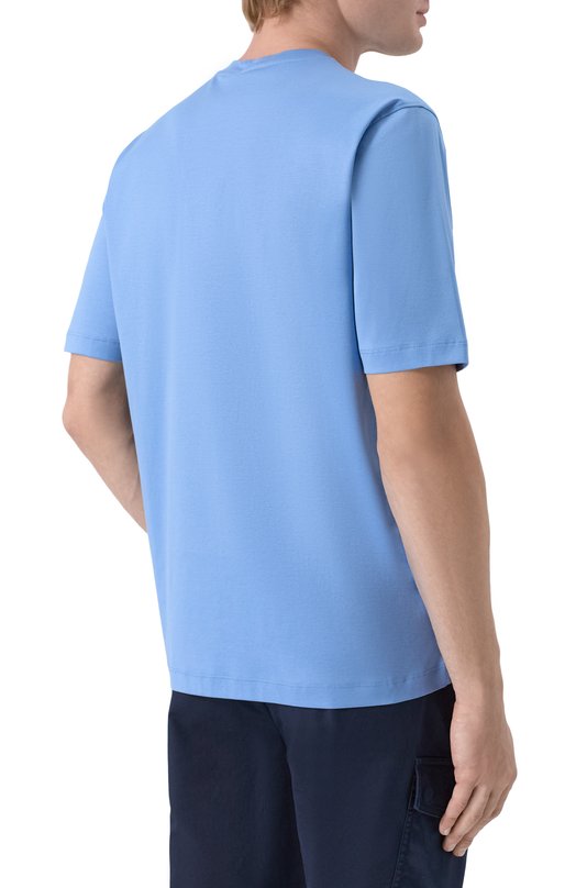 Хлопковая футболка MVST M26.CSM.K423/YAMU Голубой  M26.CSM.K423/YAMU Фото 4