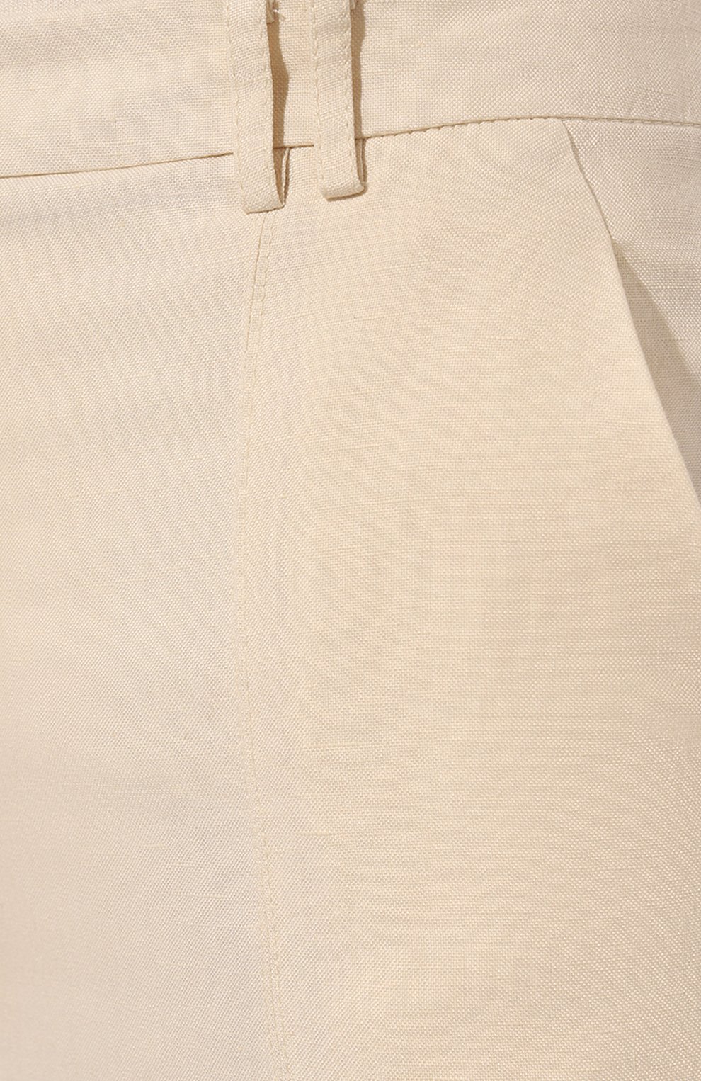 Брюки из вискозы и льна PATRIZIA PEPE кремового цвета по цене 26200 руб., арт. 2P1491_A052, фото 5 Брюки из вискозы и льна PATRIZIA PEPE, арт. 2P1491_A052, фото 5