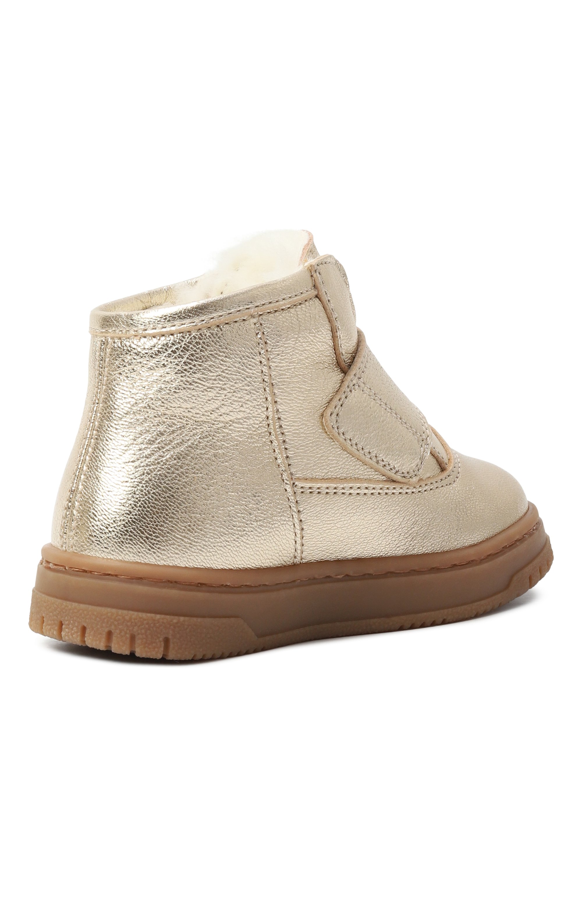 Кожаные ботинки MISSOURI золотого цвета по цене 26900 руб., арт. 2208/20-26, фото 3 Кожаные ботинки MISSOURI, арт. 2208/20-26, фото 3