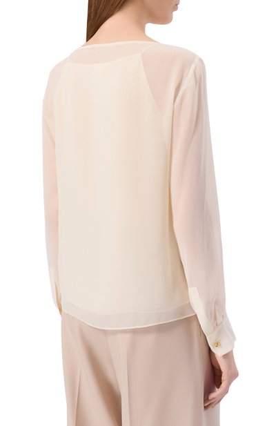 Шелковая блузка MAX MARA STUDIO, арт. DEMIEN, фото 4