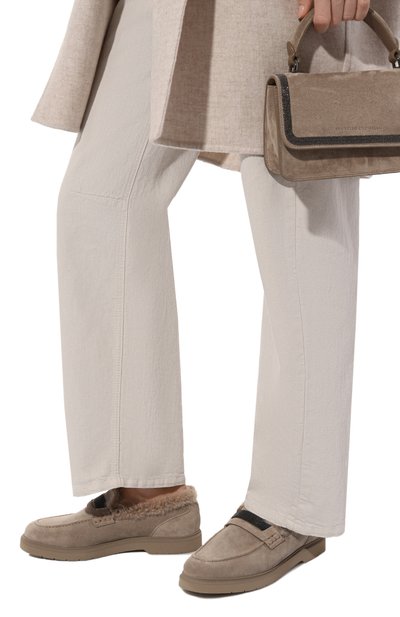 Замшевые пенни-лоферы BRUNELLO CUCINELLI, арт. MZSFG2569, фото 3