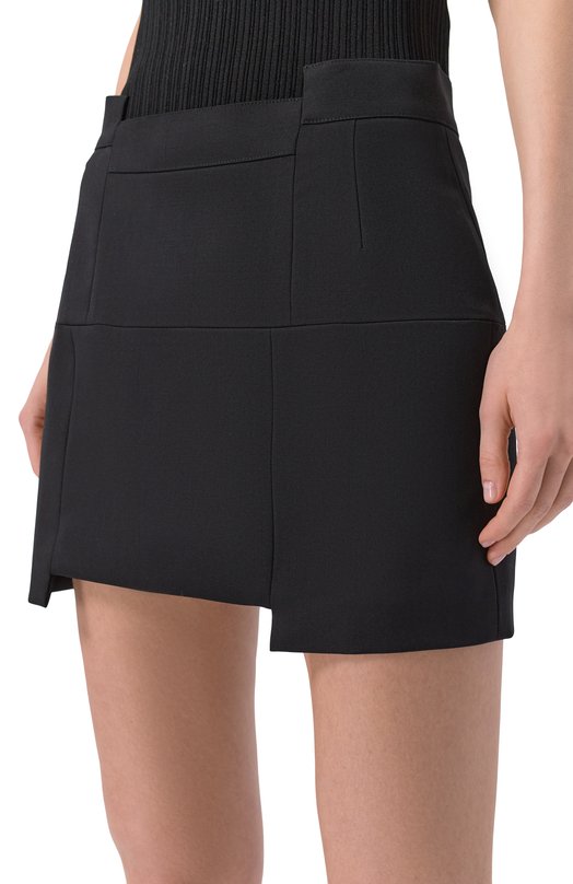 Шерстяная юбка VETEMENTS WE76TK359B/25025 W00L Чёрный  WE76TK359B/25025 W00L Фото 5