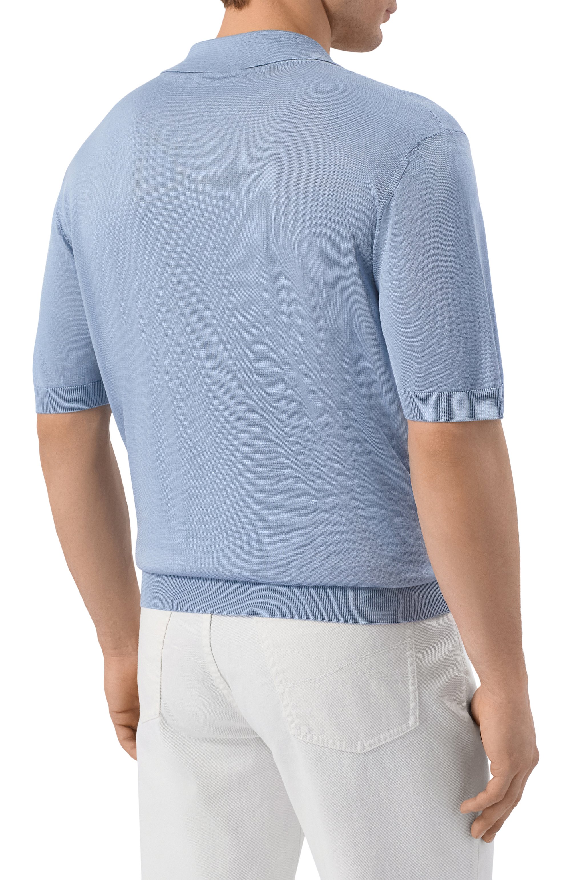 Шелковое поло KITON, арт. UMK0852, фото 4