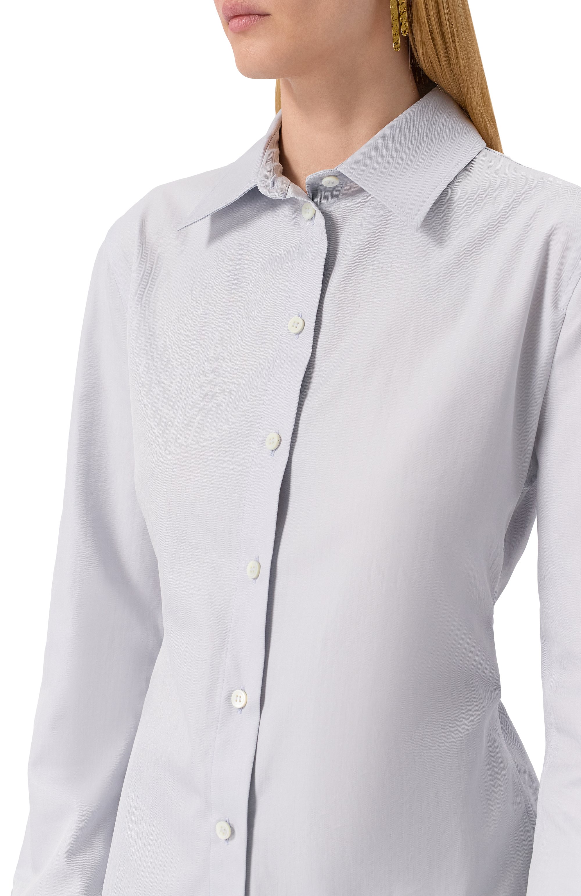 Хлопковая рубашка JACQUEMUS, арт. 25E243SH064, фото 5