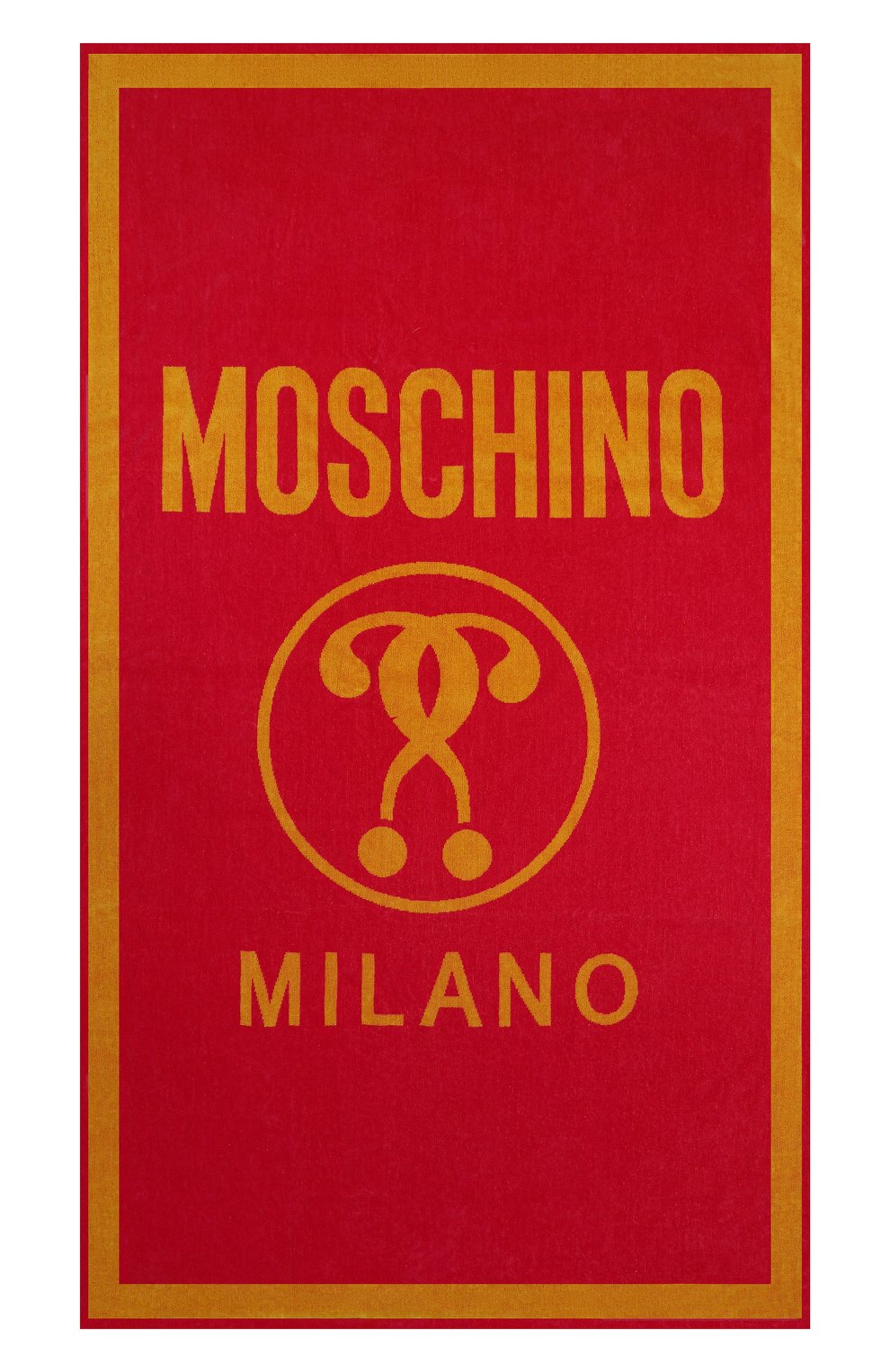 Хлопковое полотенце MOSCHINO фуксия цвета по цене 13800 руб., арт. A4302/9430, фото 3 Хлопковое полотенце MOSCHINO, арт. A4302/9430, фото 3