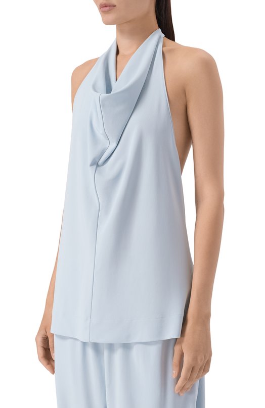 Топ из вискозы 12 STOREEZ 136143 Голубой  136143 Фото 3