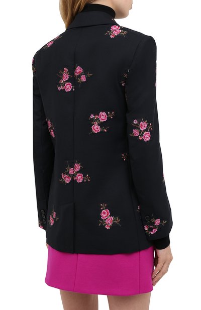 Шерстяной жакет REDVALENTINO черного цвета по цене 93850 руб., арт. UR0CEC40/5D4, фото 4 Шерстяной жакет REDVALENTINO, арт. UR0CEC40/5D4, фото 4