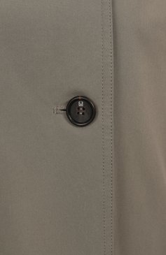 Женский хлопковый тренч LOW CLASSIC хаки цвета, арт. LW251TC01KH | Фото 6 (Рукава: Длинные; Длина (верхняя одежда): Длинные; Материал внешний: Хлопок; Стили: Кэжуэл; Кросс-КТ: Куртка)