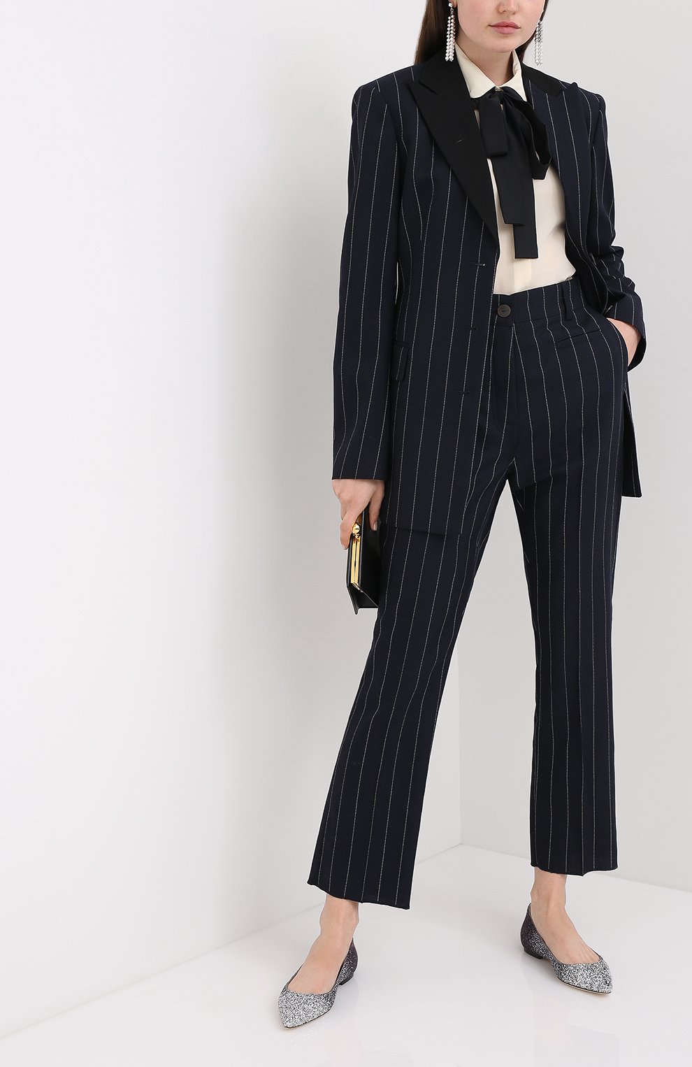 Текстильные балетки JIMMY CHOO, арт. R0MY FLAT/VNB, фото 2