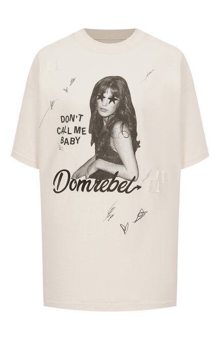 Женская хлопковая футболка DOMREBEL, арт. CALL ME T-SHIRT