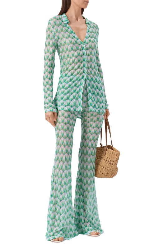 Кардиган из вискозы Missoni MS26SK0A/BR014I Зелёный  MS26SK0A/BR014I Фото 2