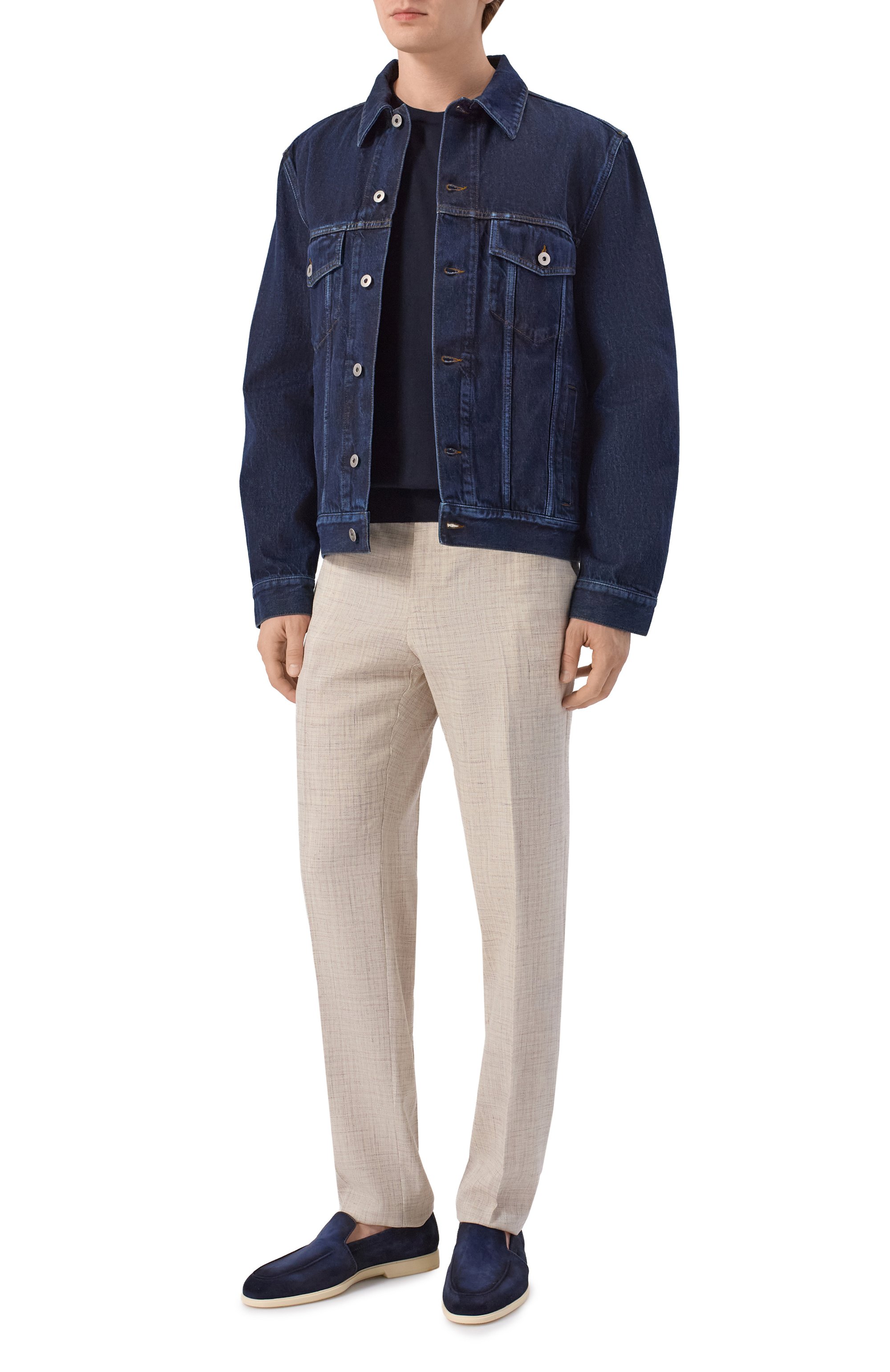 Брюки из шерсти и шелка ANDREA CAMPAGNA, арт. SPIAGGIA20/LP184U, фото 2