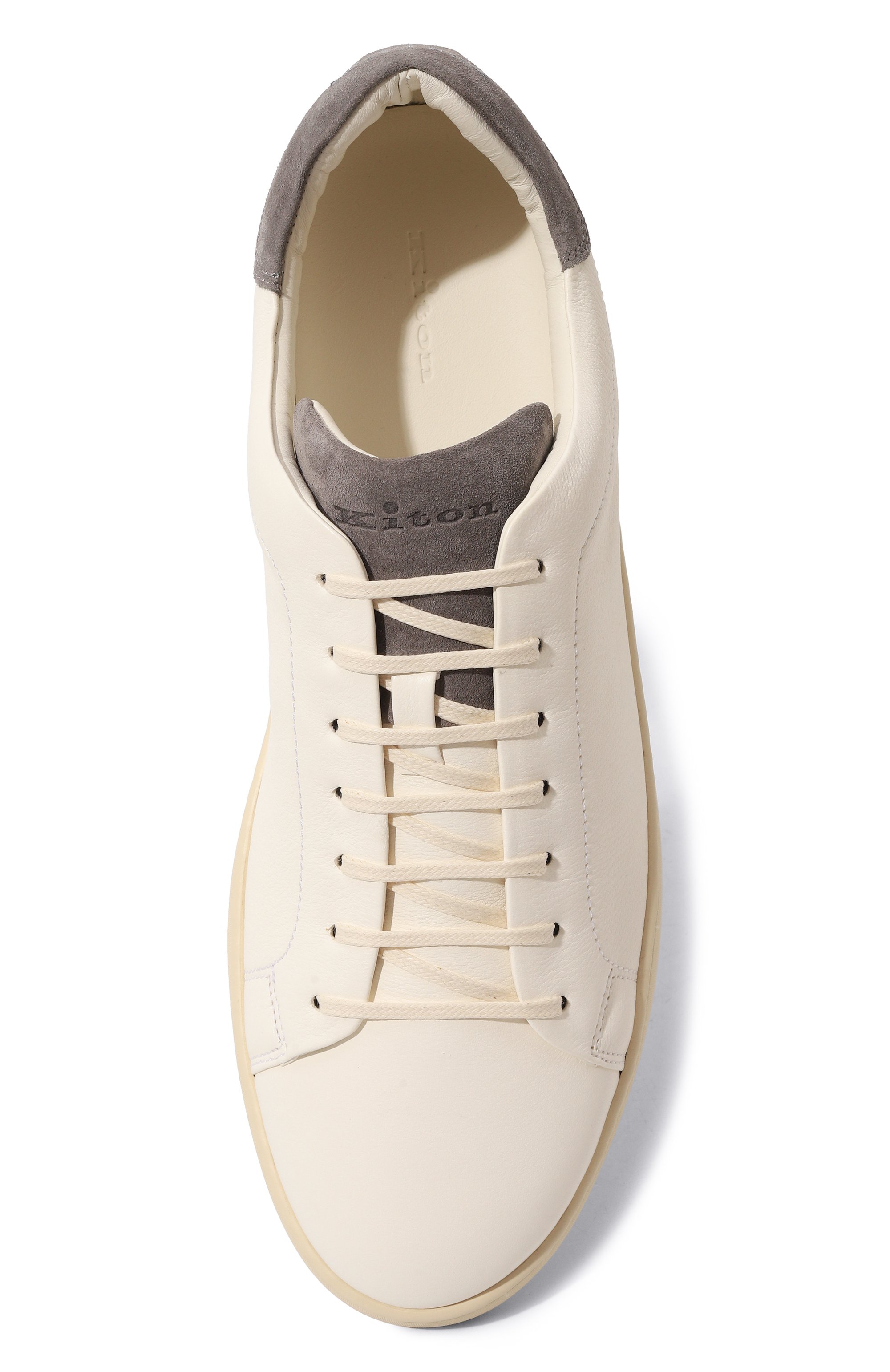 Кожаные кеды KITON, арт. USSA067N01000, фото 6