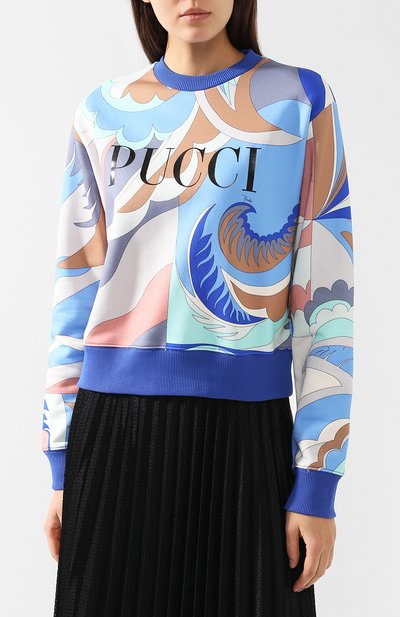 Хлопковый пуловер EMILIO PUCCI, арт. 9EJP80/9E995, фото 3