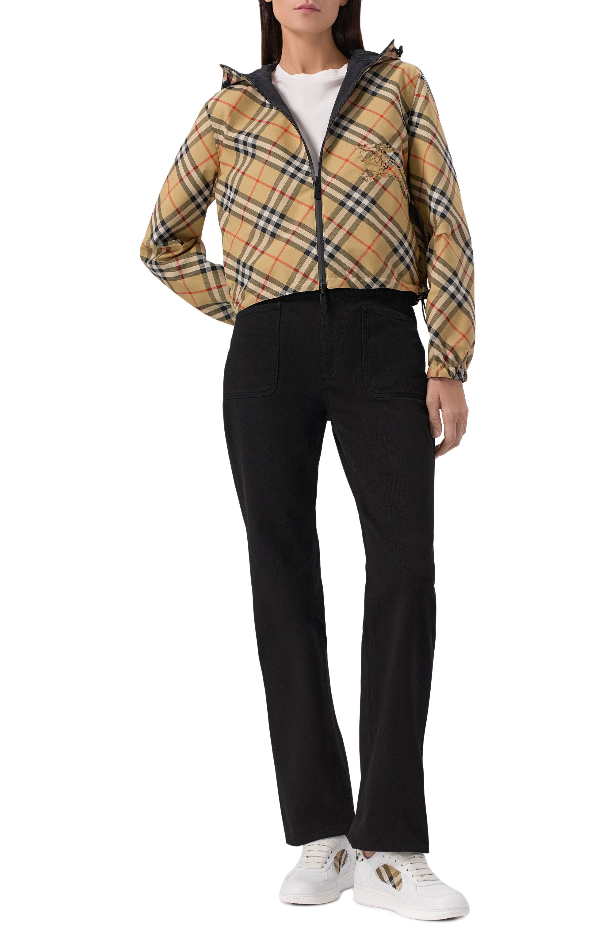 Комбинированные кеды terrace BURBERRY белого цвета по цене 72600 руб., арт. 8108654, фото 2 Комбинированные кеды terrace BURBERRY, арт. 8108654, фото 2