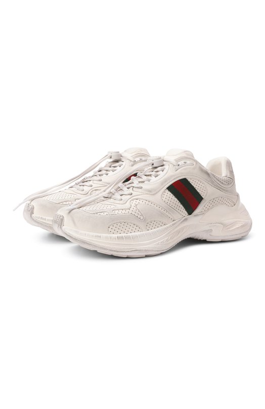 Кожаные кроссовки Gucci 2.0 Gucci 853358/AAF0H Белый 853358/AAF0H