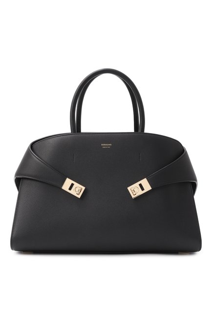 Женская сумка hug large FERRAGAMO черного цвета по цене 0 руб., арт. 215921/766649 | Фото 1