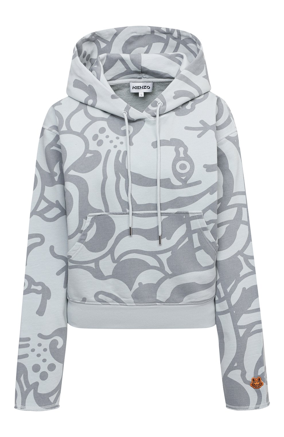 Хлопковое худи KENZO светло-зеленого цвета по цене 46100 руб., арт. FB52SW7834MY, фото 1 Хлопковое худи KENZO, арт. FB52SW7834MY, фото 1