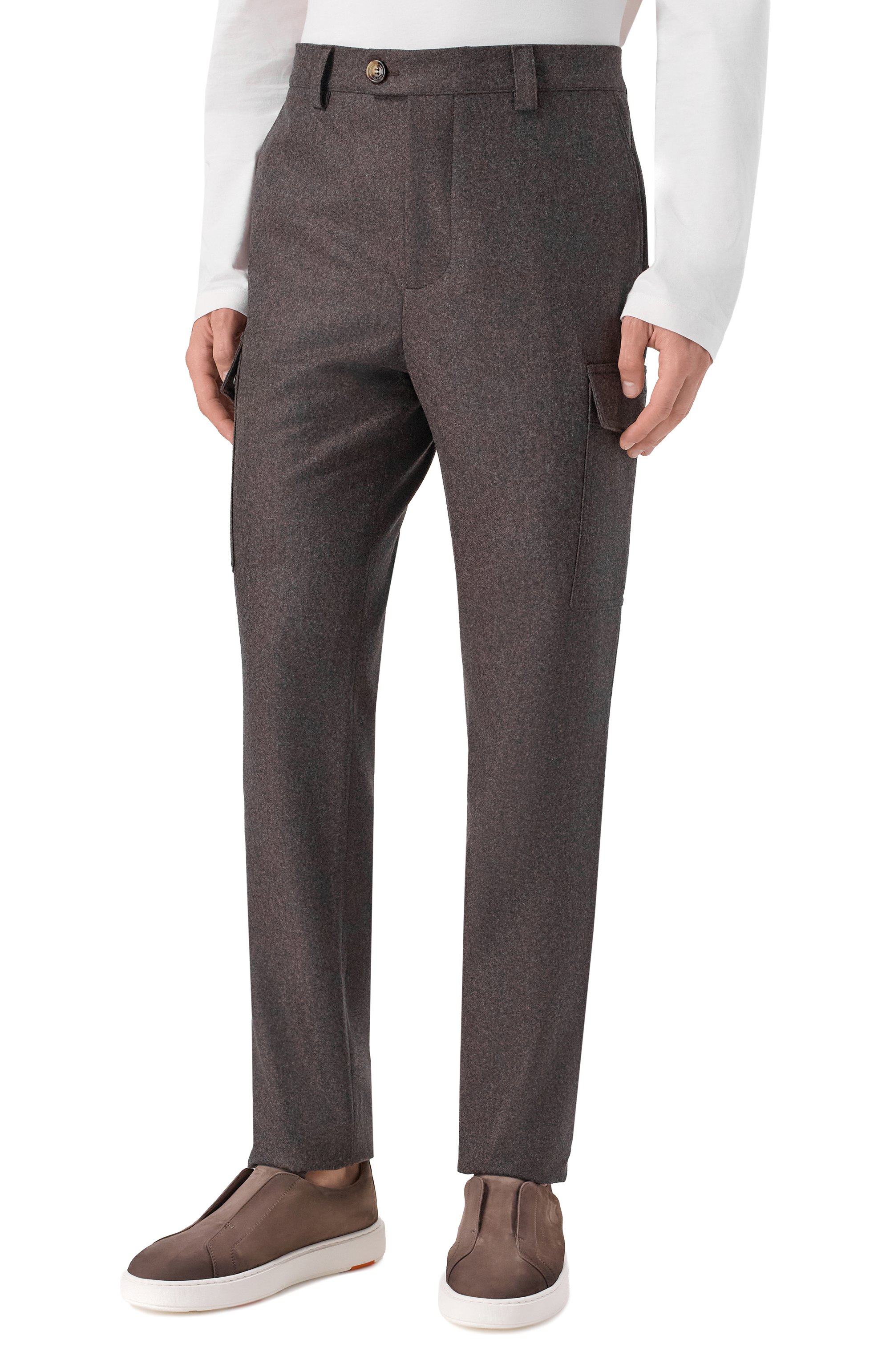 Шерстяные брюки-карго BRUNELLO CUCINELLI, арт. M038PE1890, фото 3