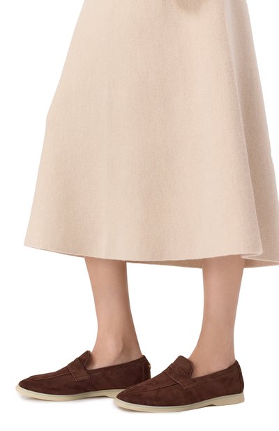 Замшевые пенни-лоферы BOUGEOTTE коричневого цвета по цене 93750 руб., арт. LGS-SUBEDU/SHEAINP-C0F, фото 3 Замшевые пенни-лоферы BOUGEOTTE, арт. LGS-SUBEDU/SHEAINP-C0F, фото 3