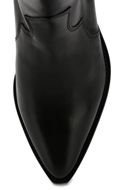 Кожаные сапоги danvee ISABEL MARANT черного цвета по цене 83500 руб., арт. DENVEE/BT0072-19A008S, фото 5 Кожаные сапоги danvee ISABEL MARANT, арт. DENVEE/BT0072-19A008S, фото 5