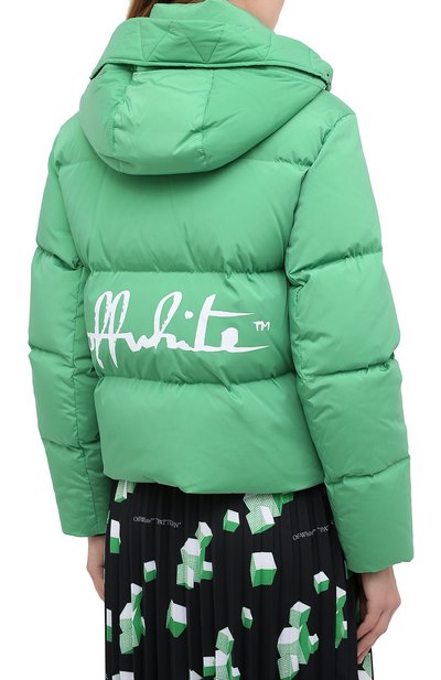 Пуховая куртка OFF-WHITE зеленого цвета по цене 136000 руб., арт. 0WEA213E20FAB0015501, фото 4 Пуховая куртка OFF-WHITE, арт. 0WEA213E20FAB0015501, фото 4