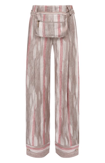 Женские брюки изо льна и вискозы GIORGIO ARMANI, арт. GW002497/TE20118