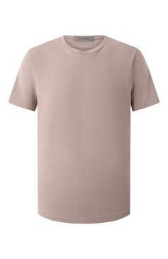 Мужская хлопковая футболка CORNELIANI бежевого цвета, арт. 25G586-2525028 | Фото 1 (Материал внешний: Хлопок; Материал сплава: Проставлено; Драгоценные камни: Проставлено; Рукава: Короткие; Длина (для топов): Стандартные; Принт: Без принта; Стили: Кэжуэл; Мужское Кросс-КТ: Футболка-одежда; Кросс-КТ: Джерси)