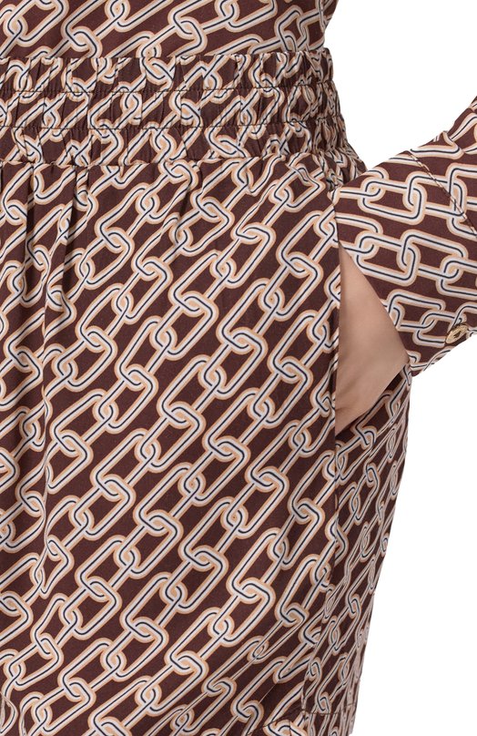 Шорты из вискозы Melissa Odabash ANNIE CR Коричневый  ANNIE CR Фото 5