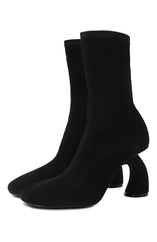 Замшевые ботильоны Dries Van Noten WS241-1146/135 Чёрный WS241-1146/135