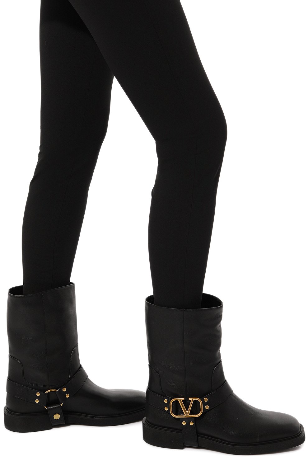 Кожаные ботинки vlogo signature VALENTINO, арт. 5W2S0JK6/DSH, фото 3