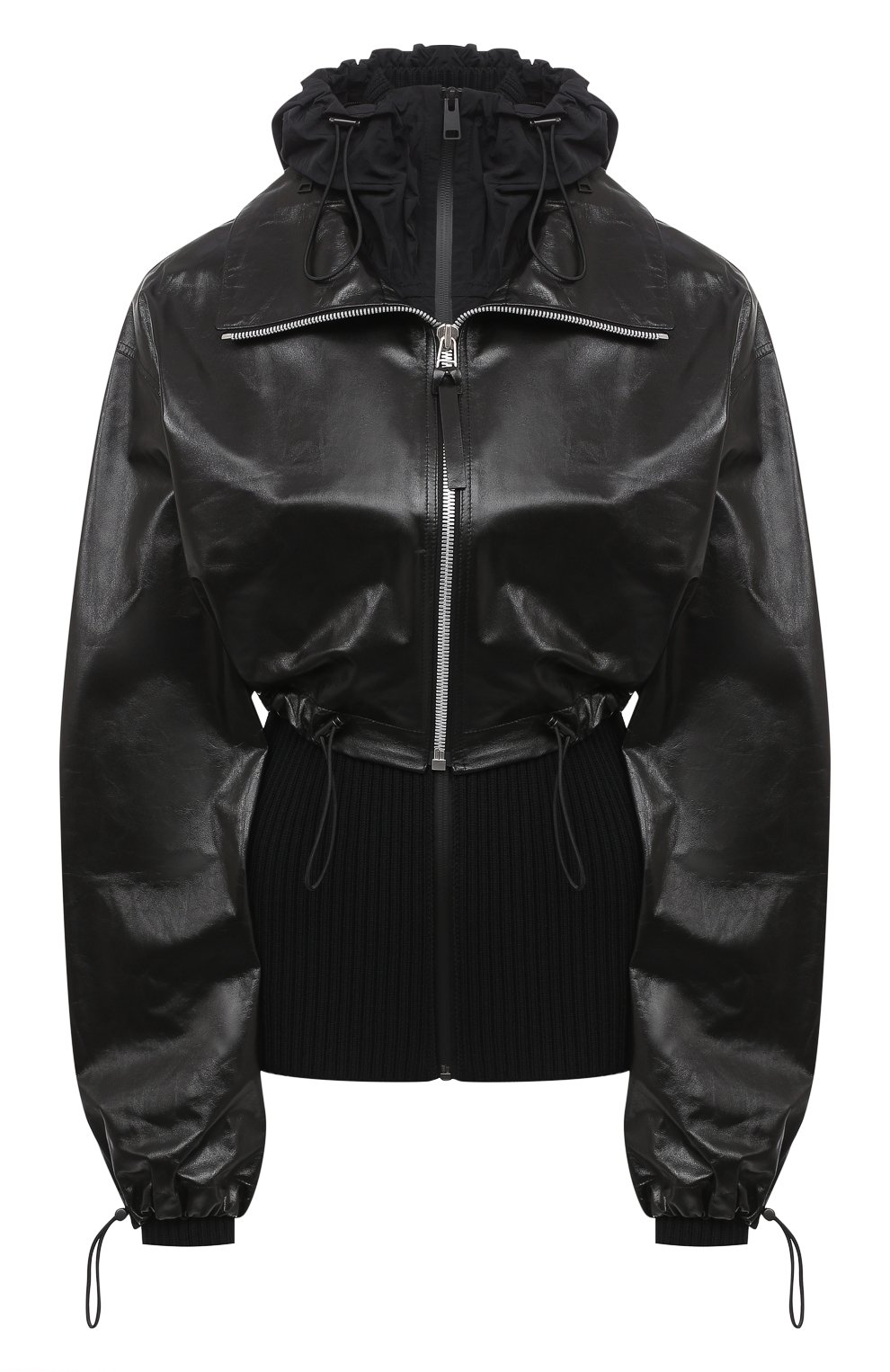 Комплект из куртки и кардигана BOTTEGA VENETA черного цвета по цене 399500 руб., арт. 633443/VKLC0, фото 1 Комплект из куртки и кардигана BOTTEGA VENETA, арт. 633443/VKLC0, фото 1