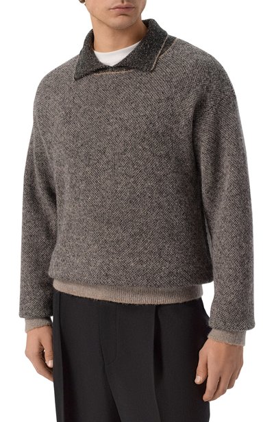 Свитер EMPORIO ARMANI серого цвета по цене 49600 руб., арт. EM006363/AF27940, фото 3 Свитер EMPORIO ARMANI, арт. EM006363/AF27940, фото 3