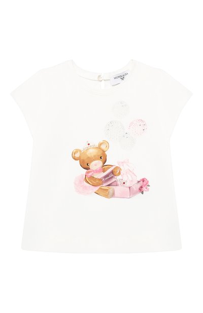 Хлопковая футболка MONNALISA, арт. 396601S8, фото 1