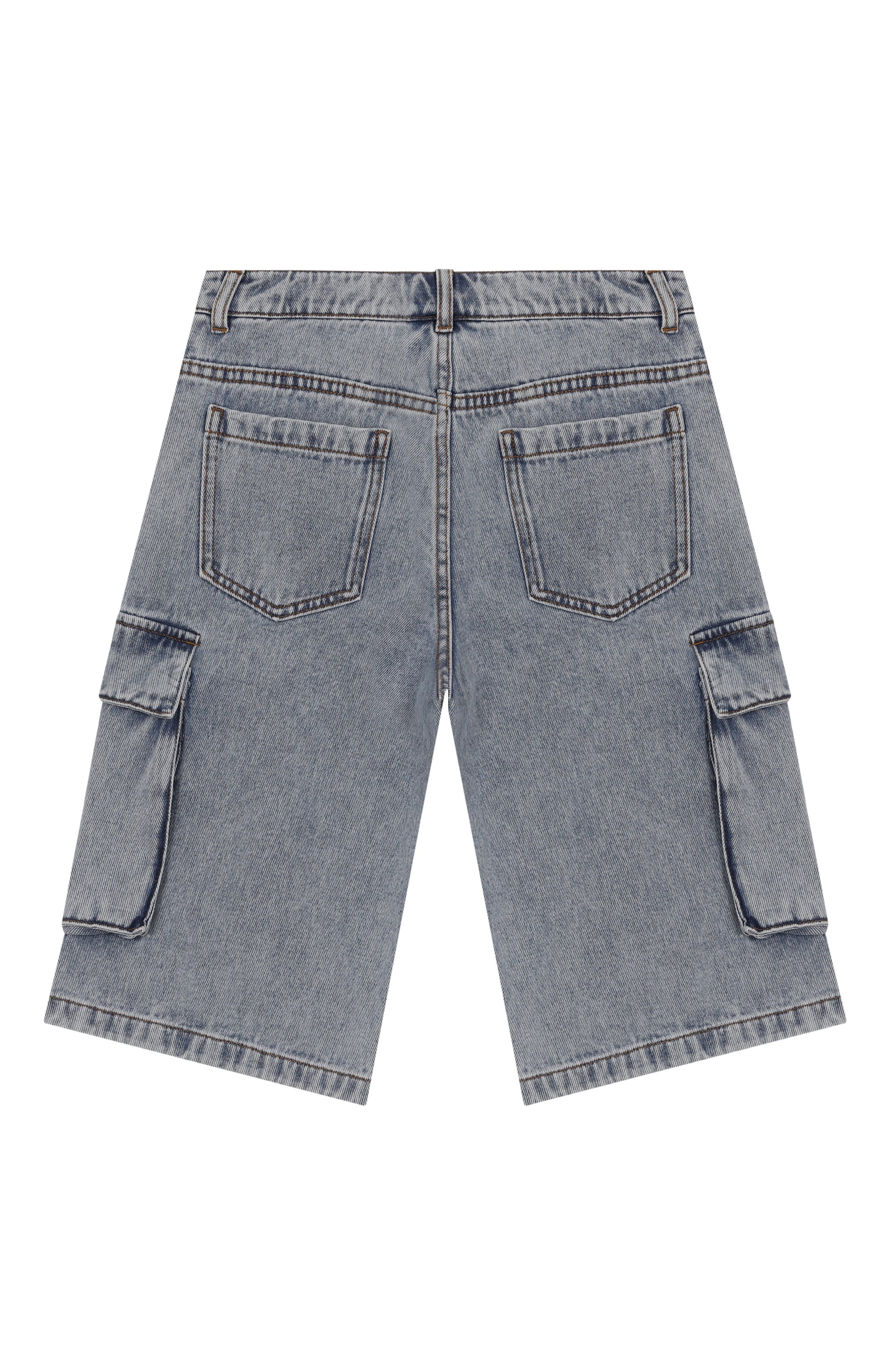 Джинсовые шорты-карго MOSCHINO, арт. HUQ023/L0E08/10-14, фото 2