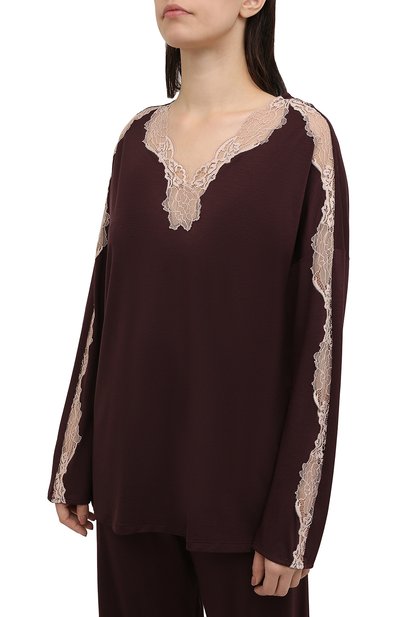 Пижама ZIMMERLI бордового цвета по цене 39400 руб., арт. 762-4182, фото 2 Пижама ZIMMERLI, арт. 762-4182, фото 2