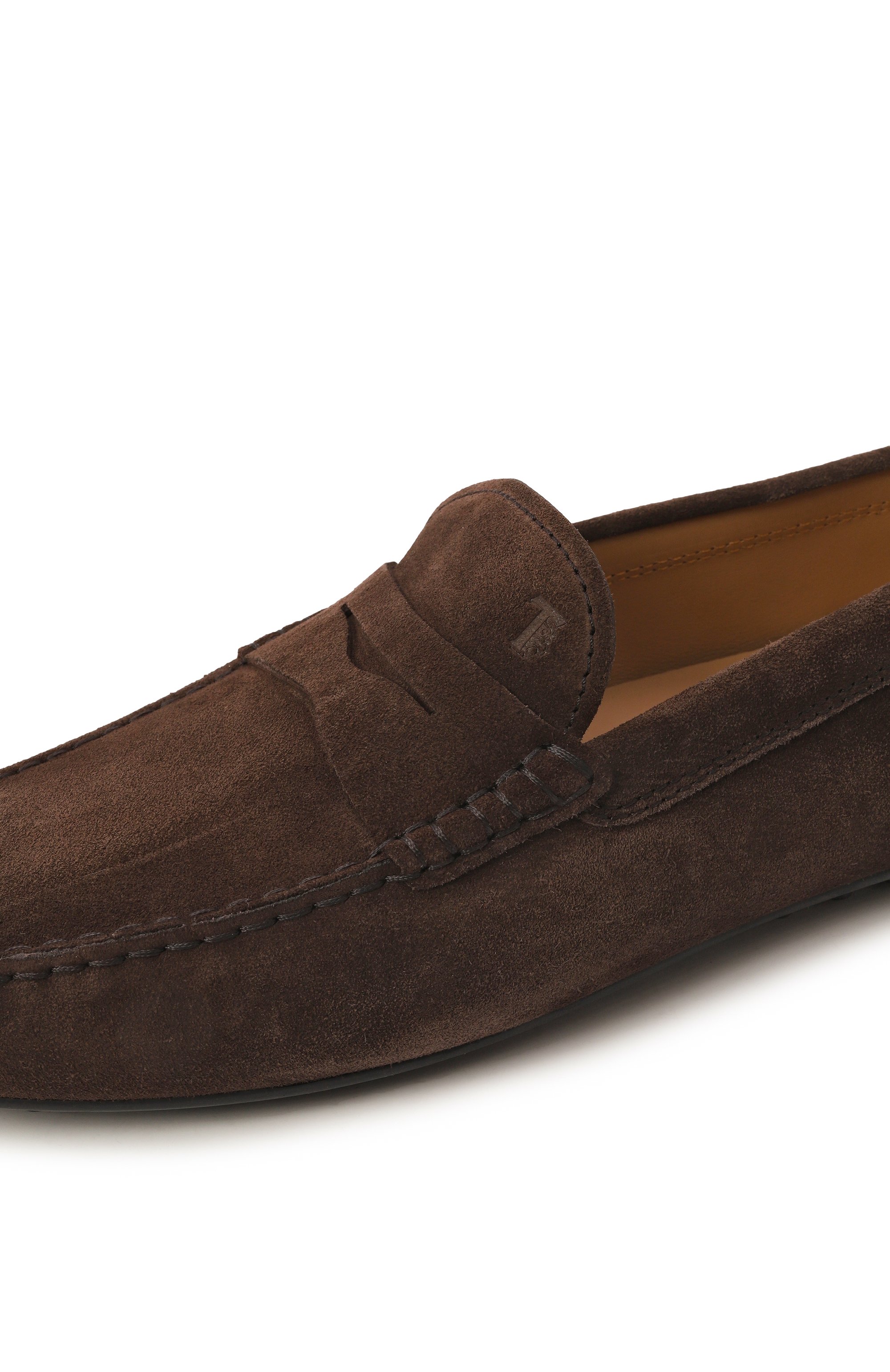 Замшевые мокасины city gommino TOD’S темно-коричневого цвета по цене 69950 руб., арт. XXM42C00640RE0, фото 7 Замшевые мокасины city gommino TOD’S, арт. XXM42C00640RE0, фото 7