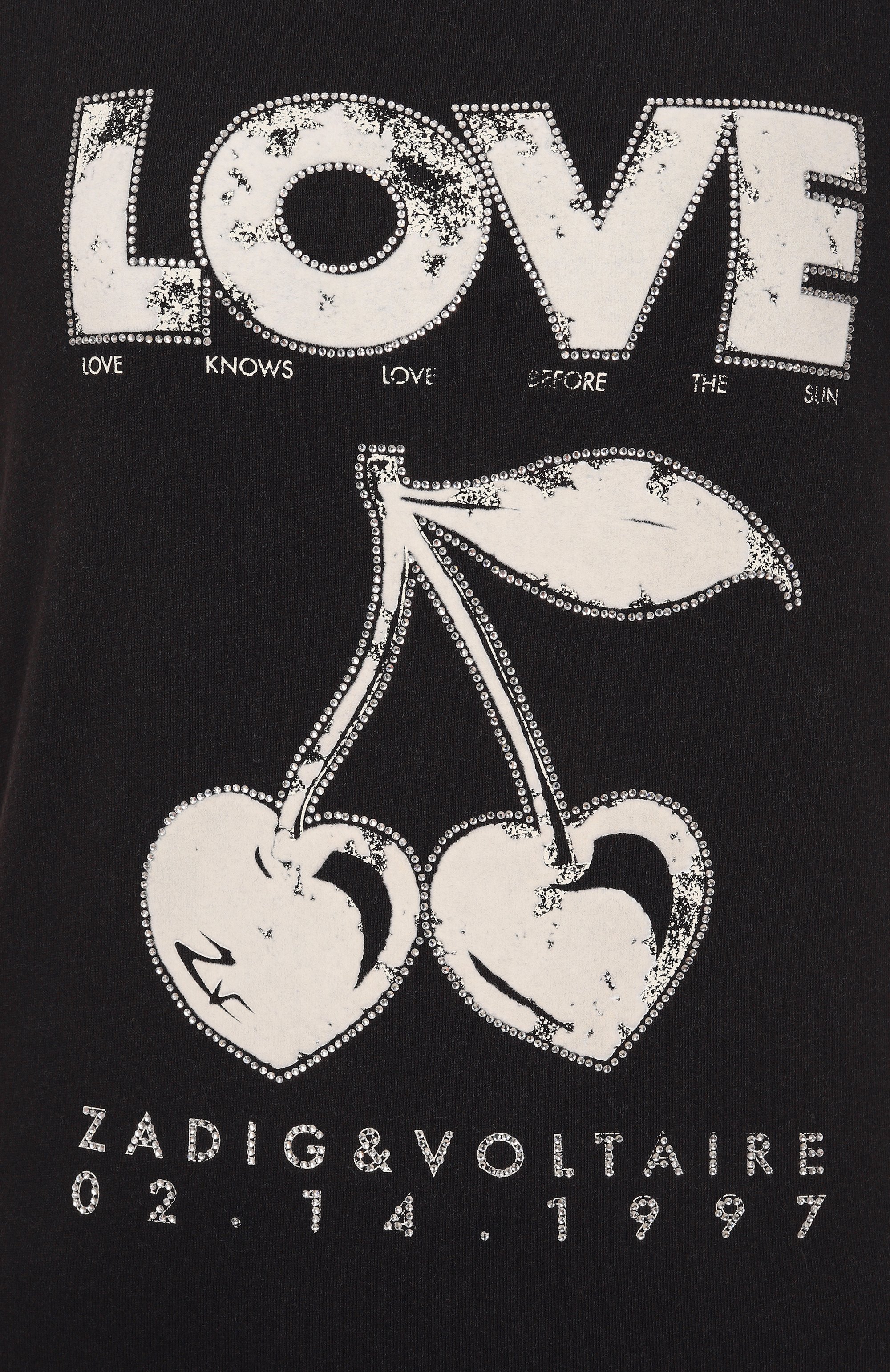 Хлопковая футболка ZADIG AND VOLTAIRE, арт. JWTS02684, фото 6