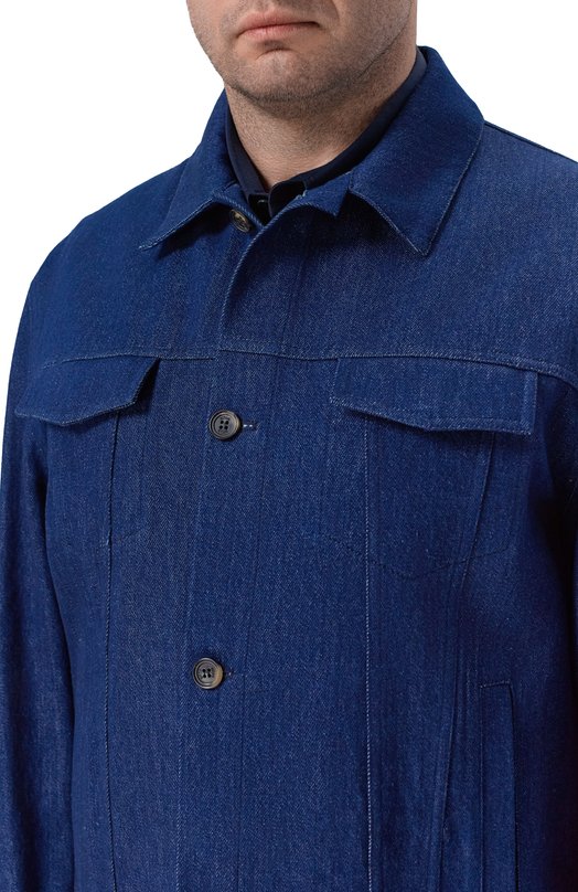 Джинсовая куртка Kiton UW2334V0832H Синий  UW2334V0832H Фото 5