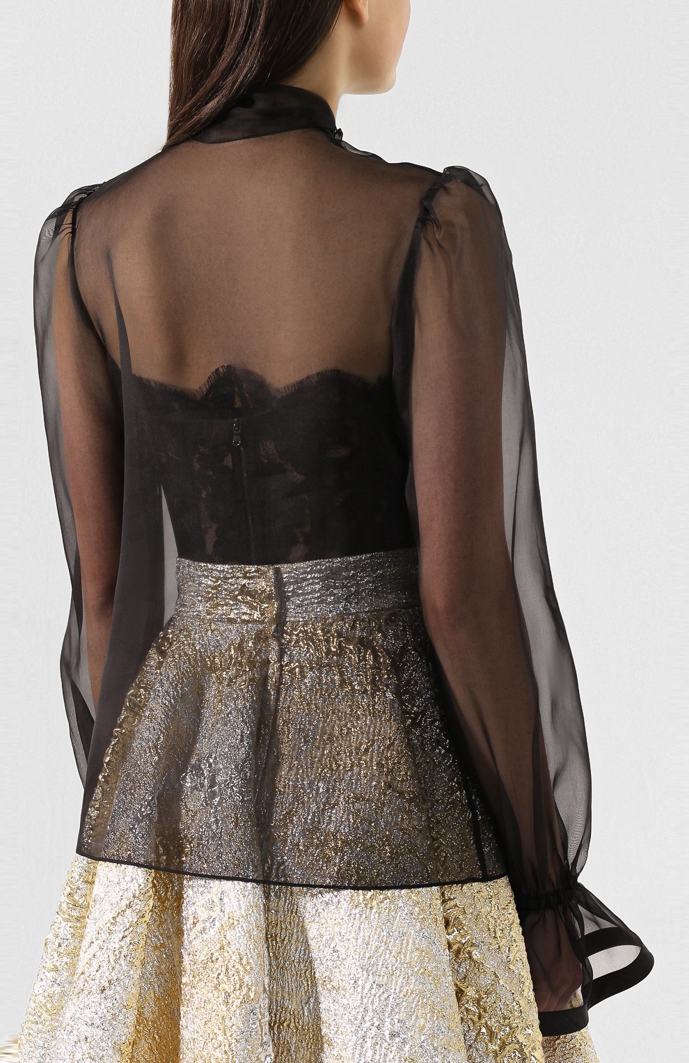 Шелковая блузка DOLCE & GABBANA, арт. F5M35T/FU1BU, фото 4