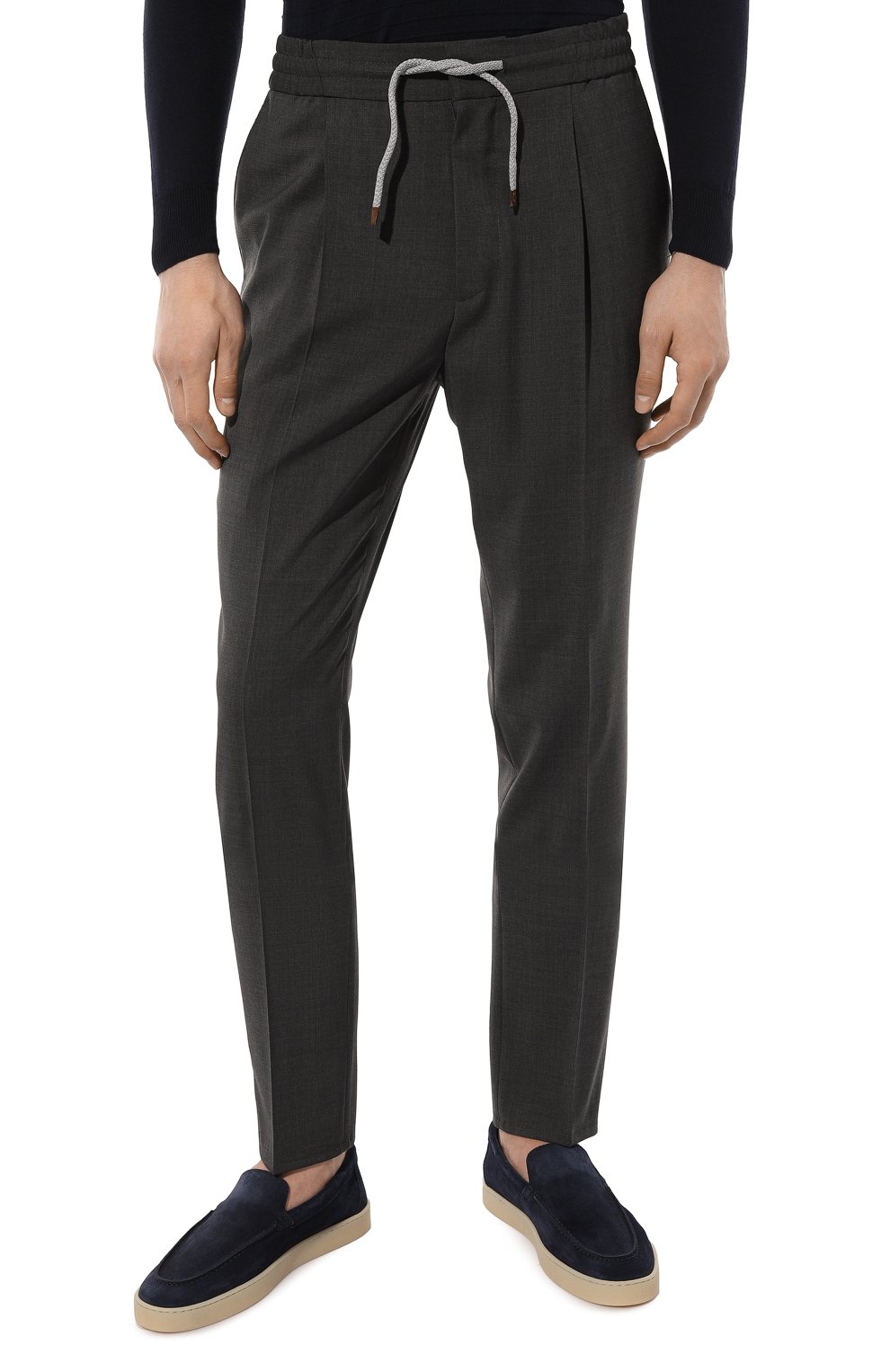 Шерстяные брюки BRUNELLO CUCINELLI, арт. MH244B2032, фото 3