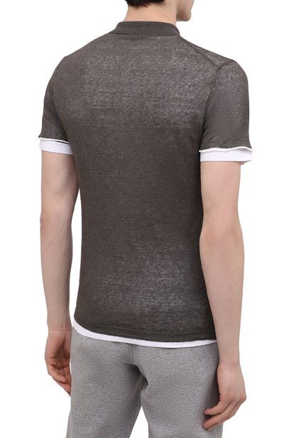 Поло DANIELE FIESOLI коричневого цвета по цене 22050 руб., арт. DF 0376/J, фото 4 Поло DANIELE FIESOLI, арт. DF 0376/J, фото 4