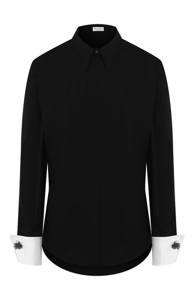 Женская хлопковая рубашка BRUNELLO CUCINELLI, арт. M0091MK506