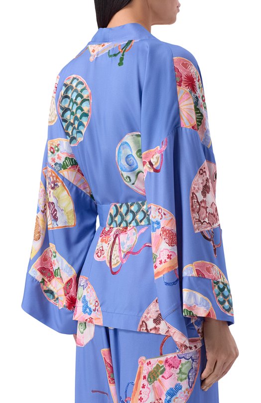 Пижама из вискозы Any Wowzers HAIKU02-TBLUE Голубой  HAIKU02-TBLUE Фото 4