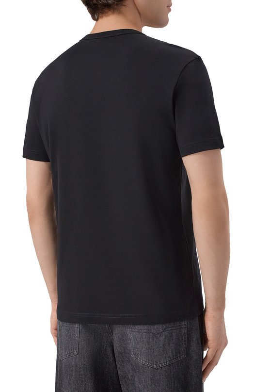 Хлопковая футболка Diesel A14819/0PJBG Чёрный  A14819/0PJBG Фото 4