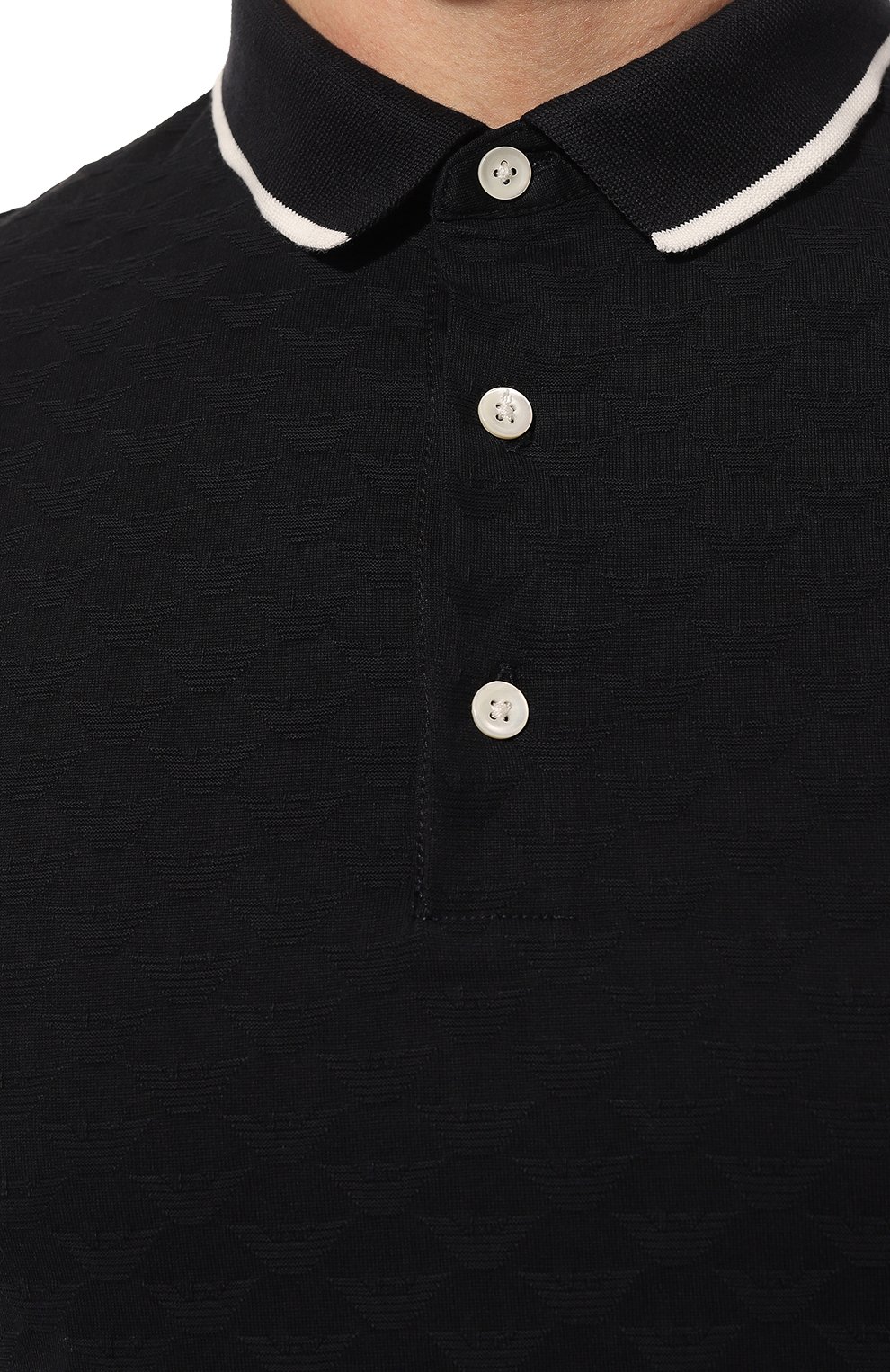 Хлопковое поло EMPORIO ARMANI, арт. 8N1FP0/1JHWZ, фото 5