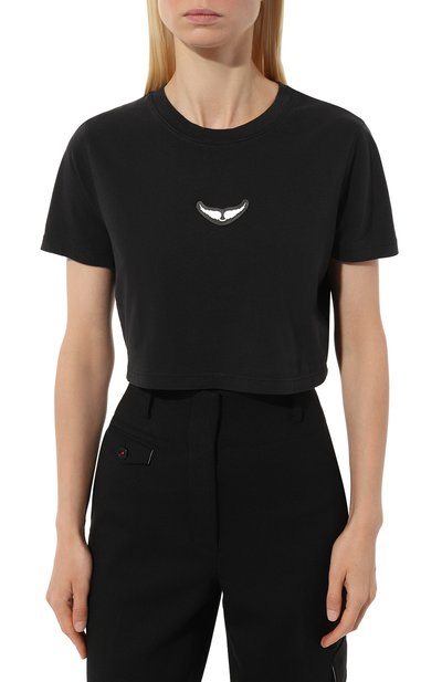 Хлопковая футболка ZADIG AND VOLTAIRE, арт. JWTS01523, фото 3