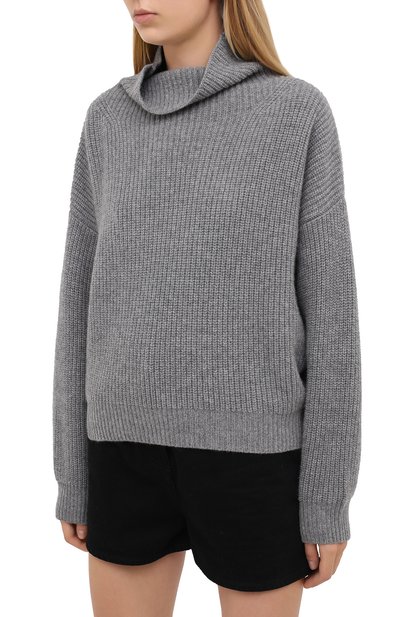 Свитер из кашемира и шерсти ISABEL MARANT серого цвета по цене 79950 руб., арт. PU1410-20A038I/BR00KE, фото 3 Свитер из кашемира и шерсти ISABEL MARANT, арт. PU1410-20A038I/BR00KE, фото 3
