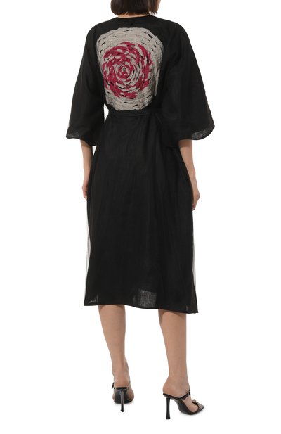 Туника изо льна и хлопка MIDGARD PARIS черного цвета по цене 38000 руб., арт. B4801, фото 5 Туника изо льна и хлопка MIDGARD PARIS, арт. B4801, фото 5